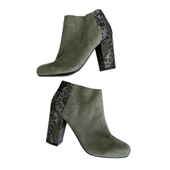 NEW Anthropologie Womens 9 Farylrobin Tiegan Suede Ankle Booties - Picture 10 of 16